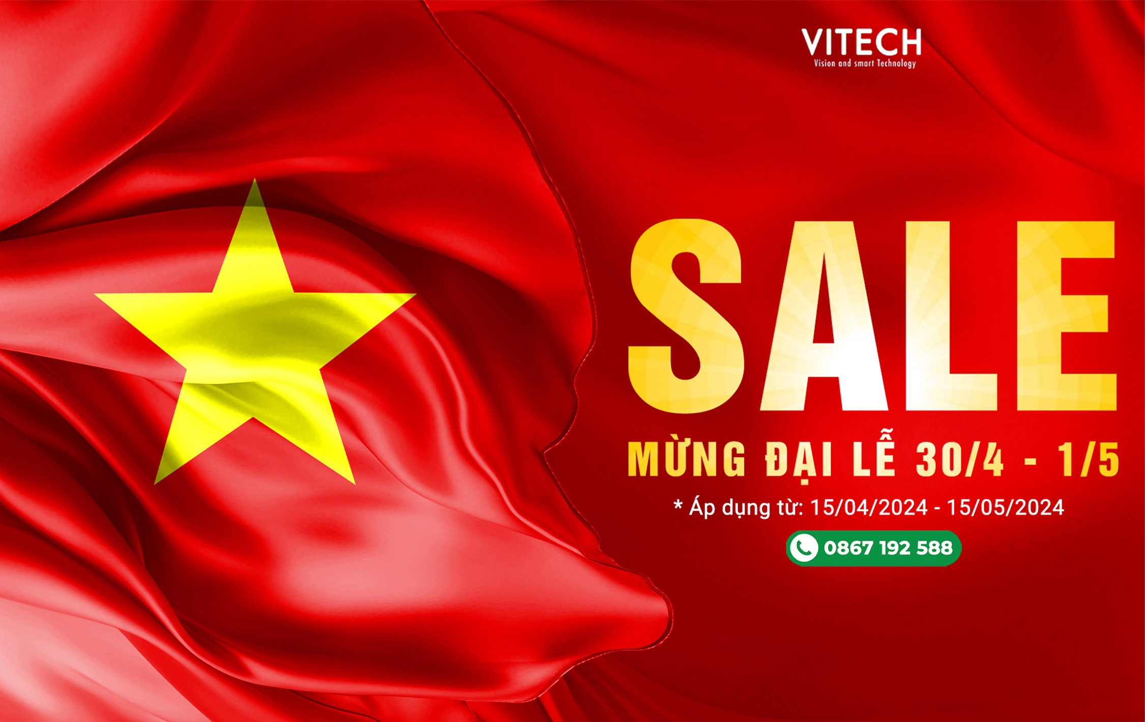 [BIG SALE] – MỪNG ĐẠI LỄ 30/4 – 1/5